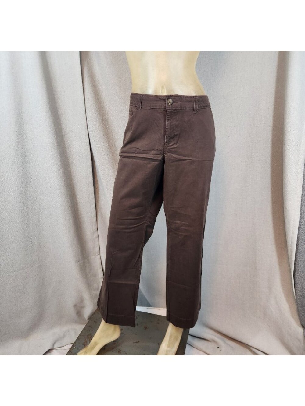 Old Navy Petites Brown Straight Leg Pants Slacks Siz 16 16P XL XLARGE 36 W x29 I